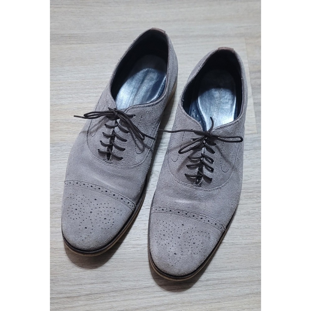 Johnston & Murphy Men's XC4 Tyndall Grey Suede Medallion Oxford Size‎ 8.5 M